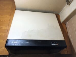 60ｃｍを75ｃｍ　取替前　板宿グリーンタウン　RHS-60　ナスキッチン